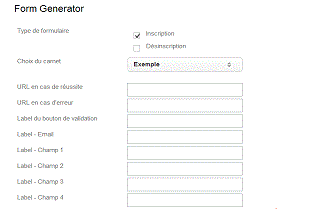 Mailpro - Cree una forma