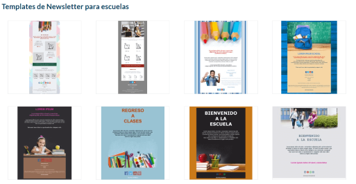 Plantillas para boletín de regresos a clases