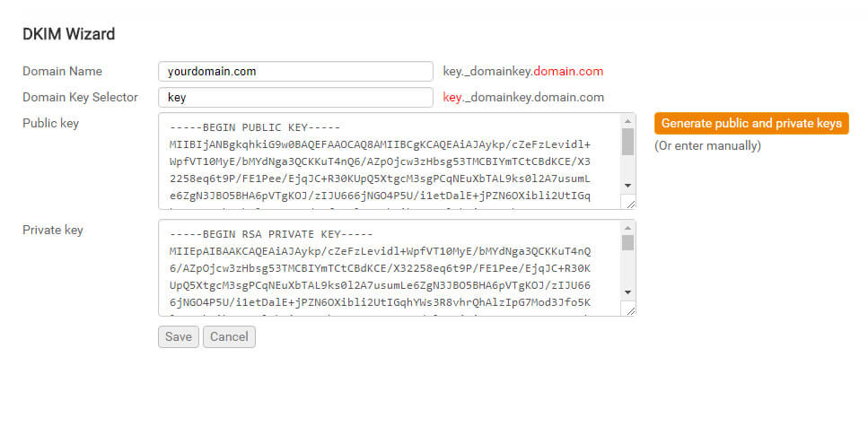 Configurar DKIM