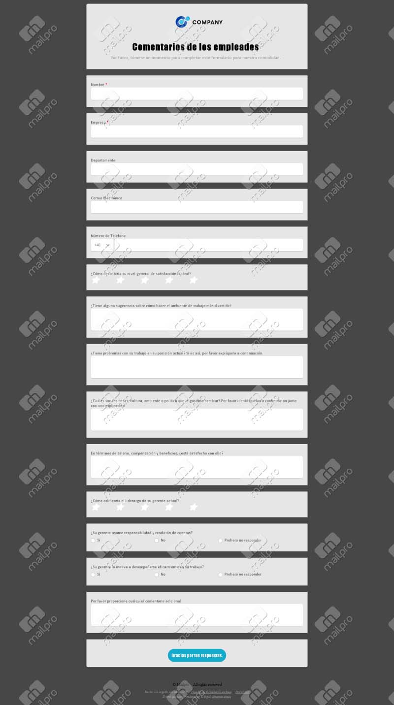 Comentarios de Empleados
