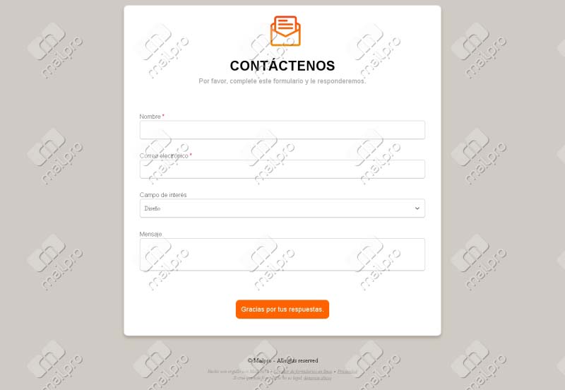 Formulario de Consultas de Clientes