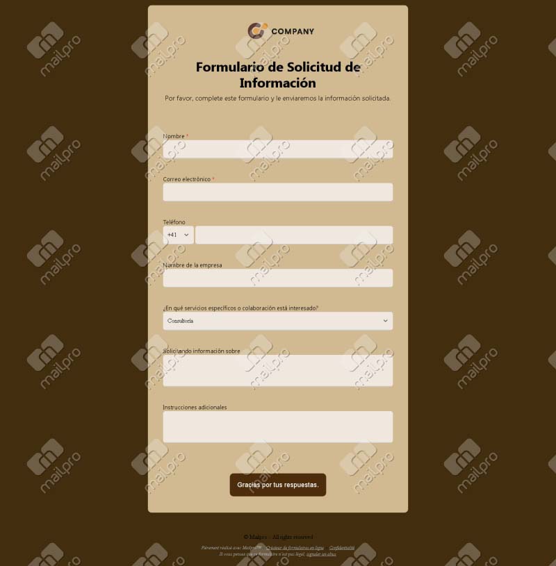 Solicitud de Información Detallada