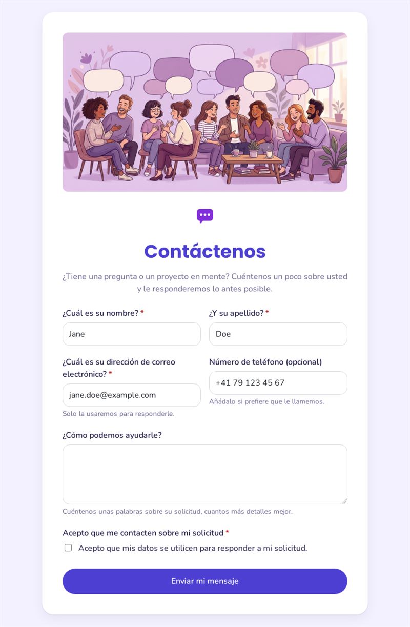 Formulario de contacto