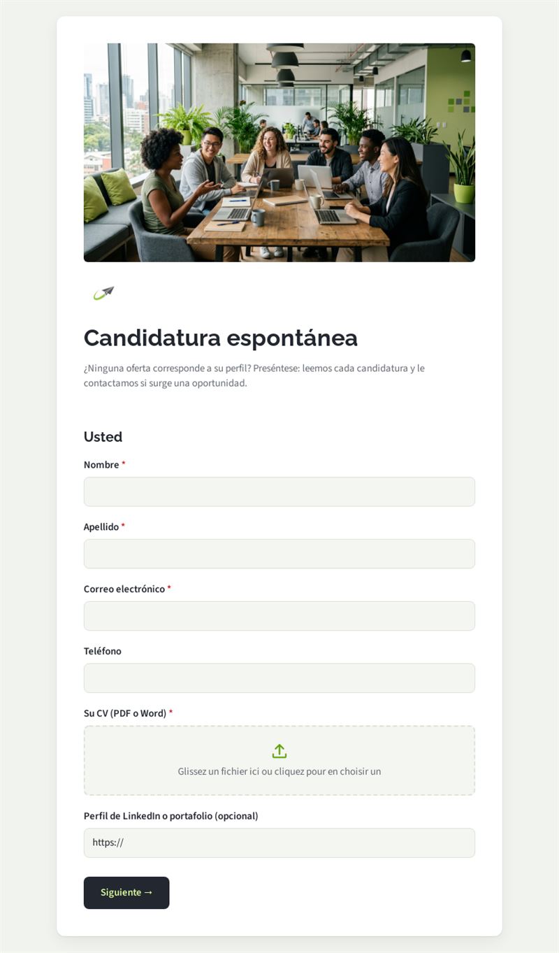 Candidatura espontánea