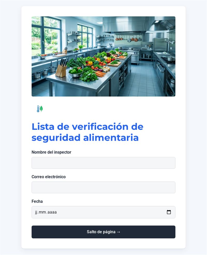 Lista de Verificación de Inocuidad