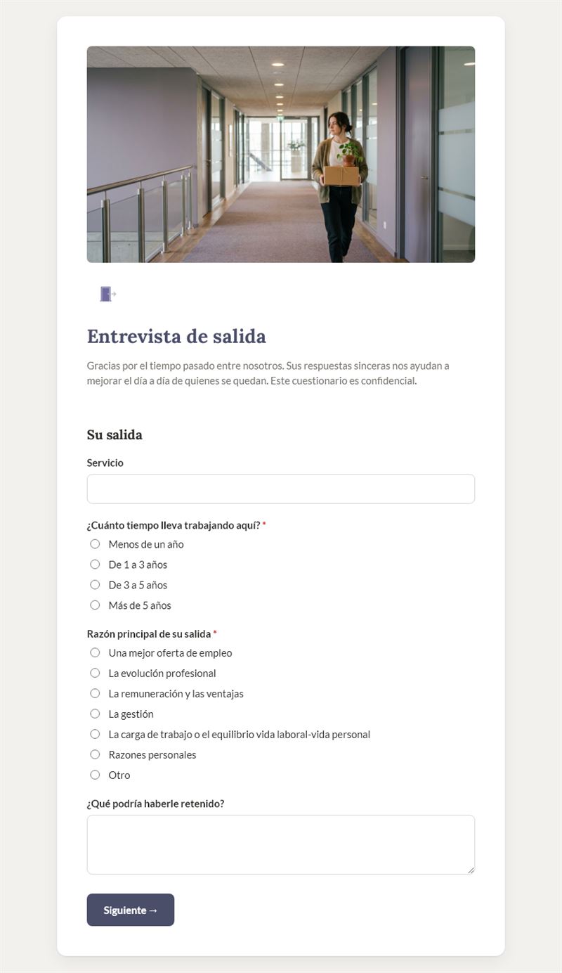 Entrevista de salida