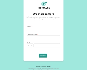 Orden de Compra Simplificada