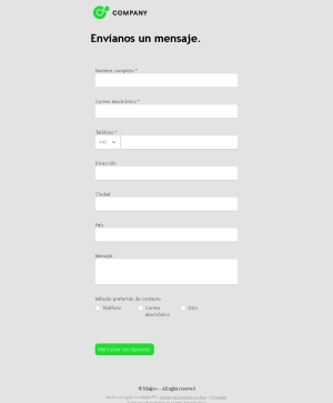 Formulario General de Contacto