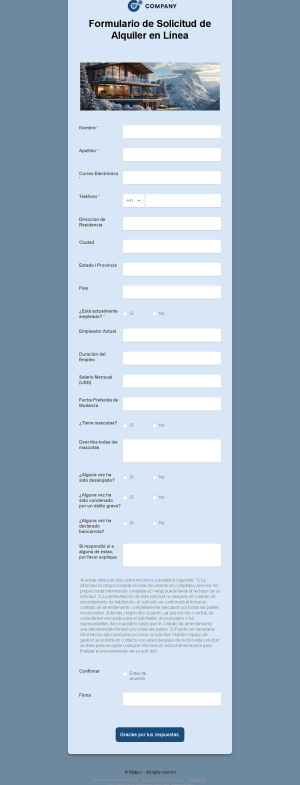 Solicitud de Alquiler en Línea