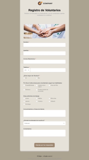 Registro de Voluntariado