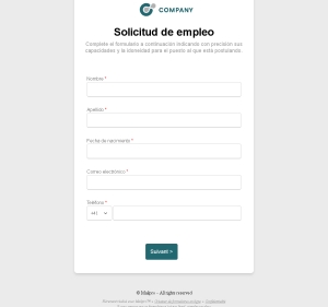 Solicitud de Empleo