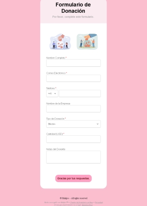 Formulario de Donación Online