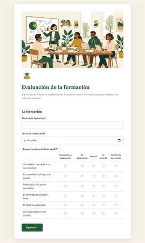 Evaluación de la formación