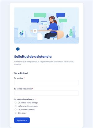 Solicitud de asistencia