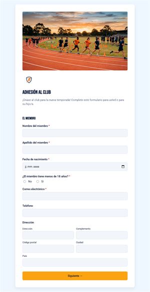 Adhesión al club