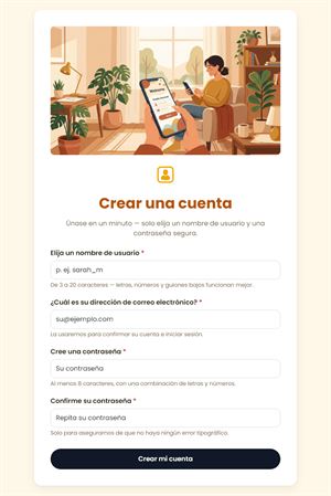 Crear Cuenta en Minutos