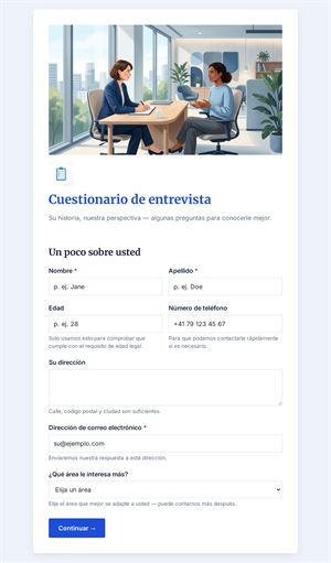 Cuestionario Estructurado de Entrevista