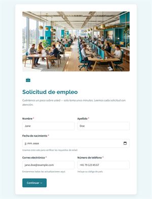 Solicitud de Empleo