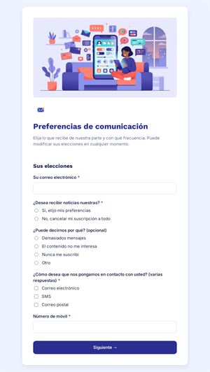 Preferencias de comunicación