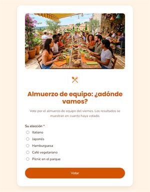 Almuerzo de equipo: ¿adónde vamos?