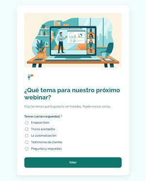 ¿Qué tema para nuestro próximo webinar?