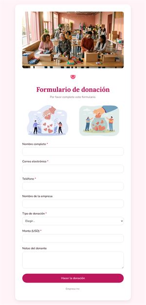 Formulario de Donación Online