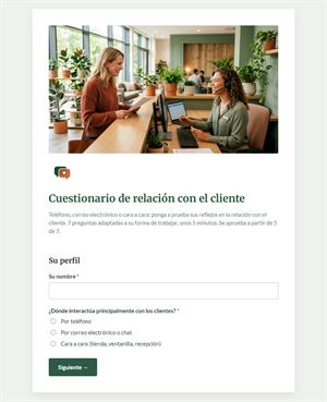 Cuestionario de relación con el cliente