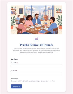 Prueba de nivel de francés
