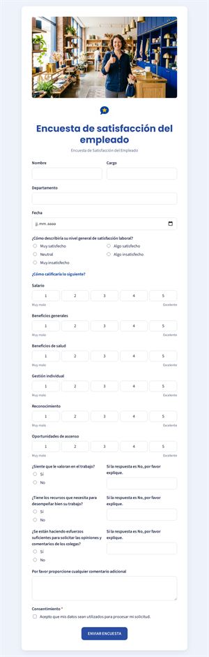 Encuesta de satisfacción del empleado