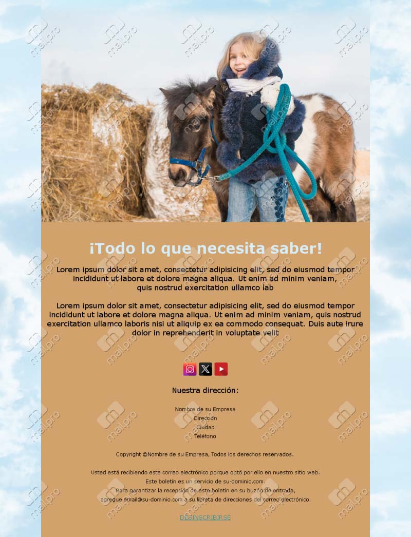 Plantillas de Equitación