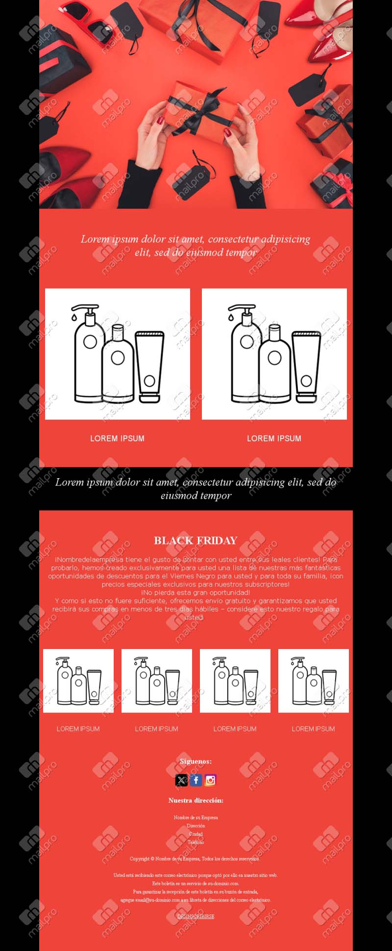 Correo Descuentos Black Friday