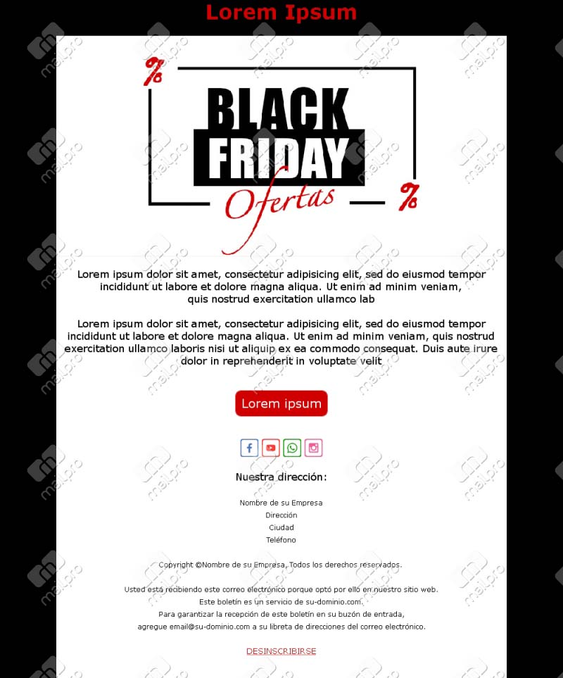 Correo Black Friday España