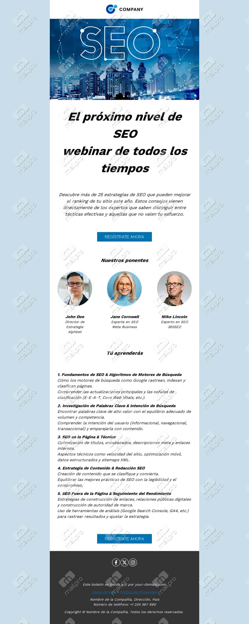 Plantillas de Email de Invitación a Evento