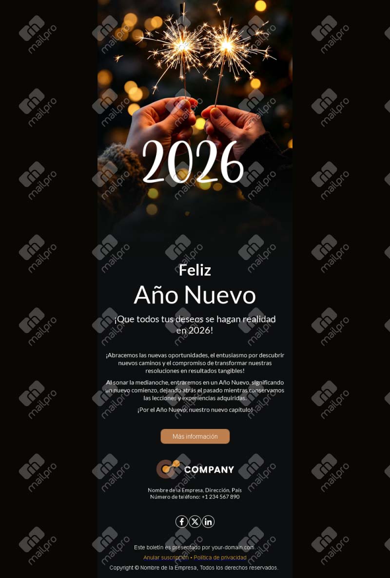Celebra el 2026 con esta plantilla