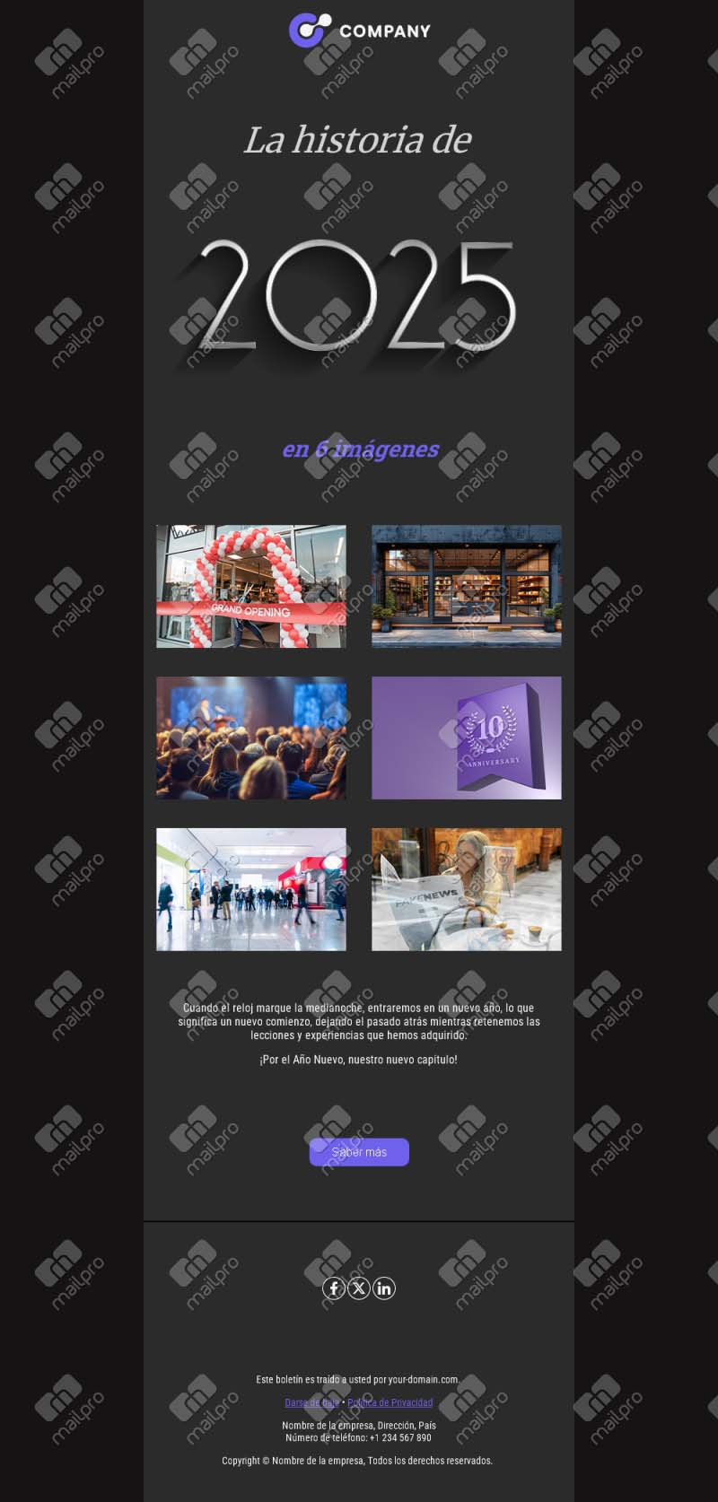 Email Saludos de Éxito