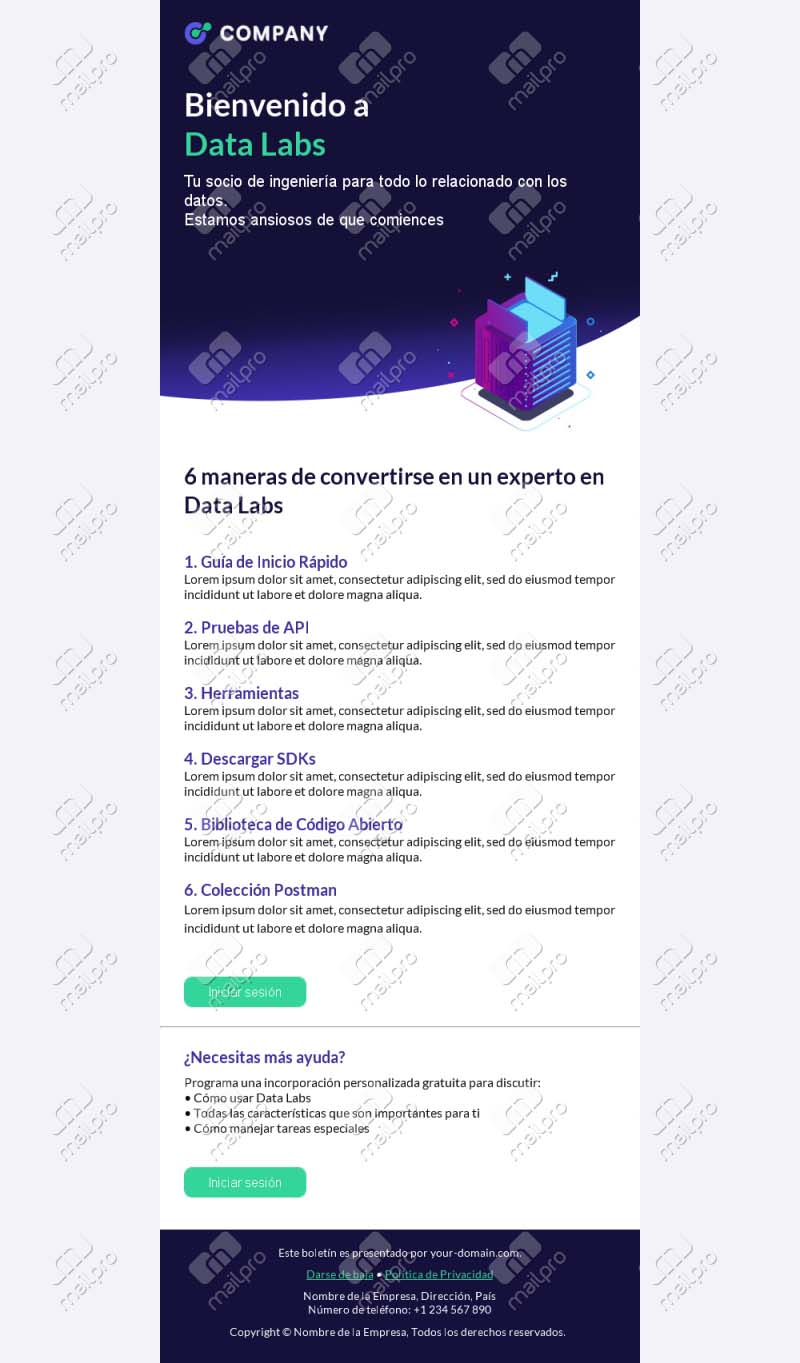 Bienvenida Conectada al Usuario