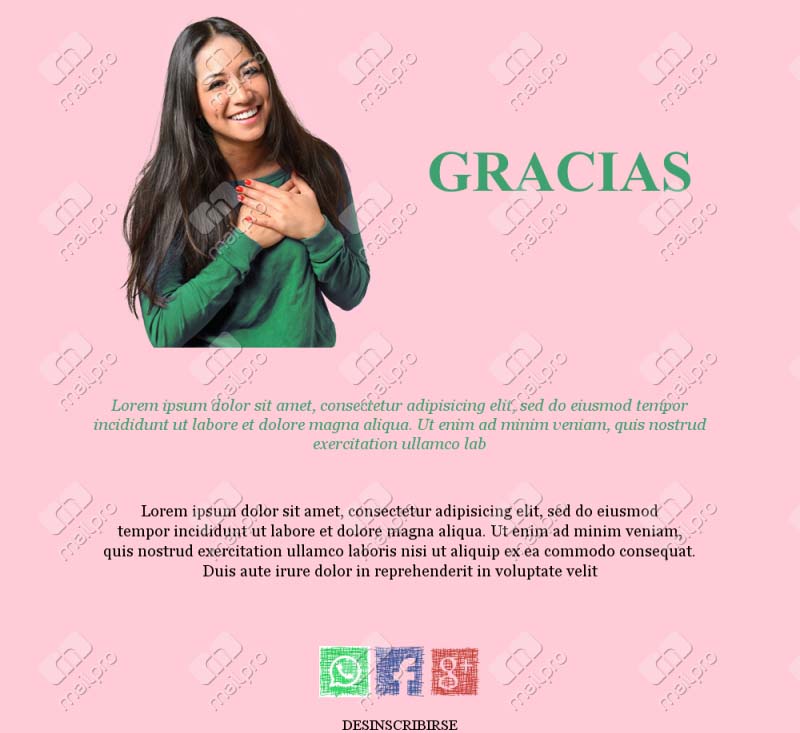 Plantillas Email Agradecimiento