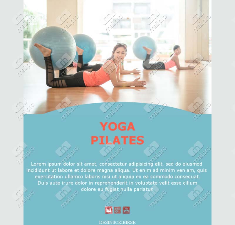 Plantilla Email de Retiro de Yoga