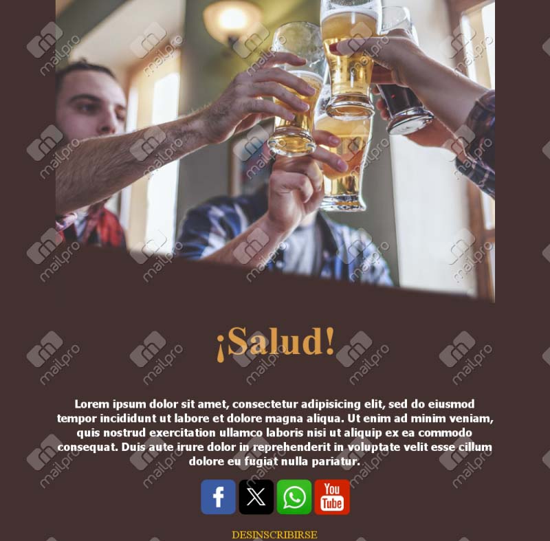Plantillas Email Bares Pubs
