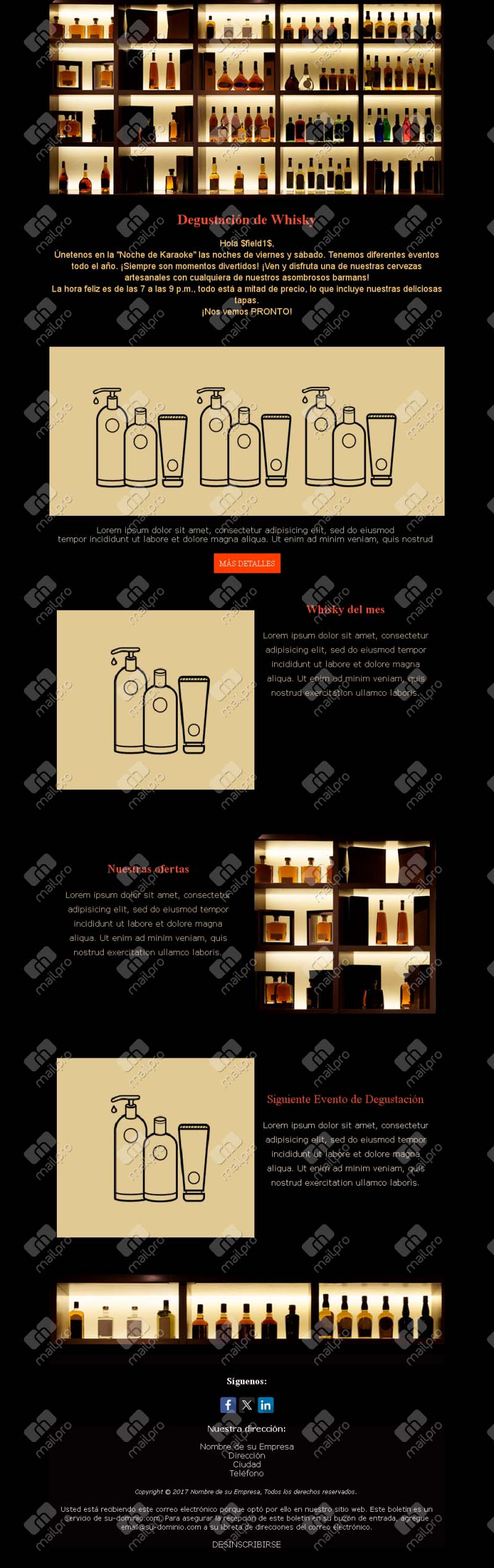 Plantilla Email Apertura Bar
