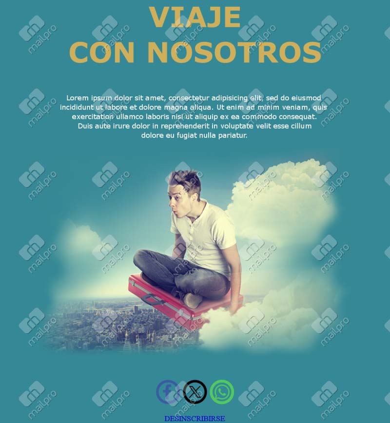 Plantilla Email Agencia Viajes