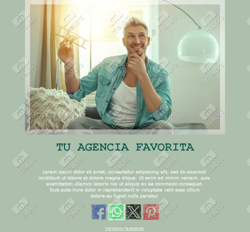 Plantilla Email Ofertas Viaje