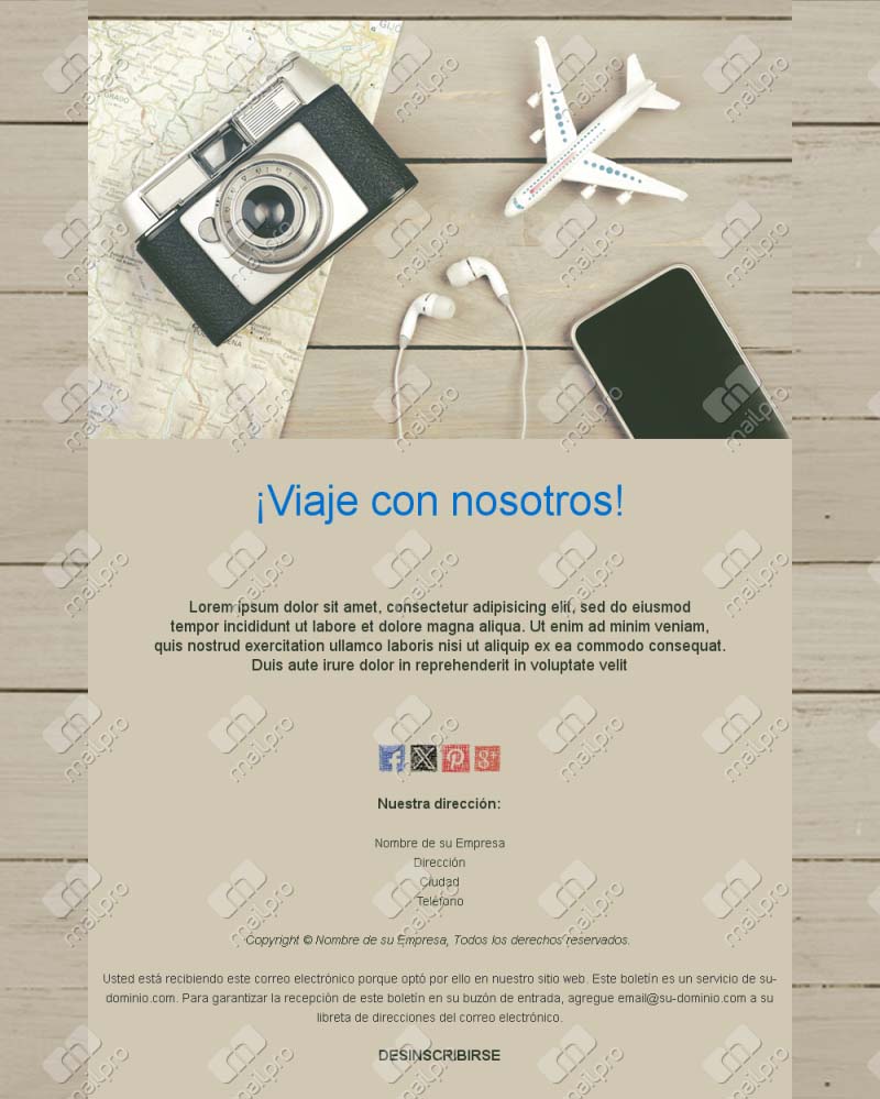 Plantilla Email Escapadas Fin Semana