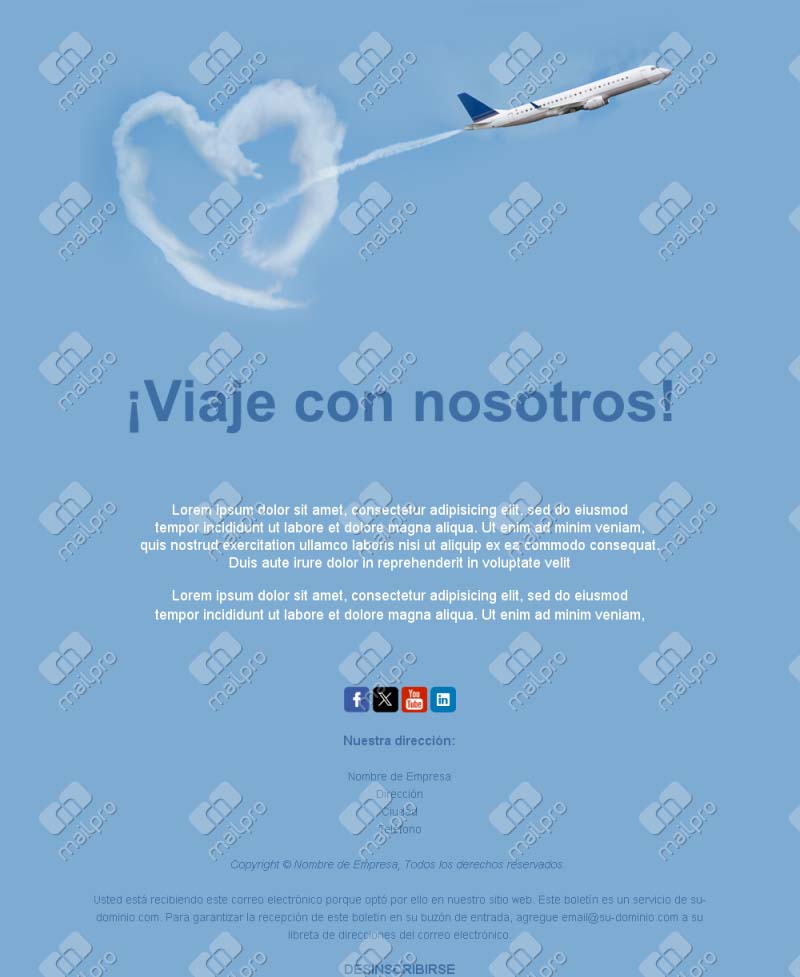 Plantilla Email Dream Getaways