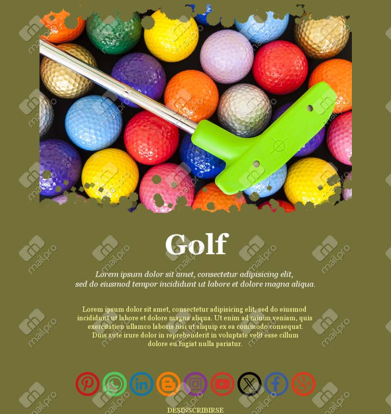 Boletín de Highlights de Golf