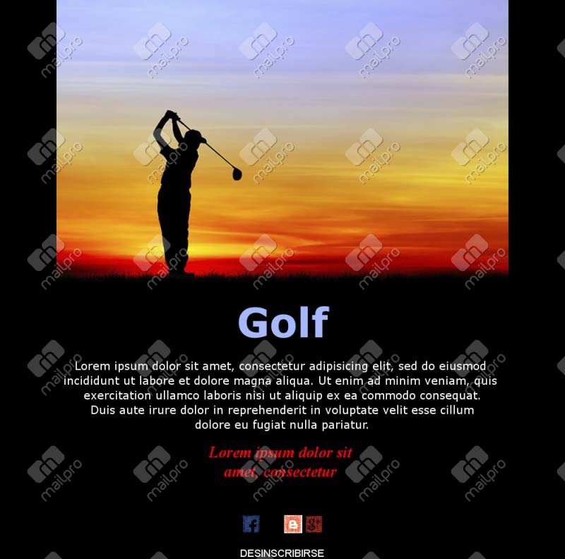 Correo Torneos Golf