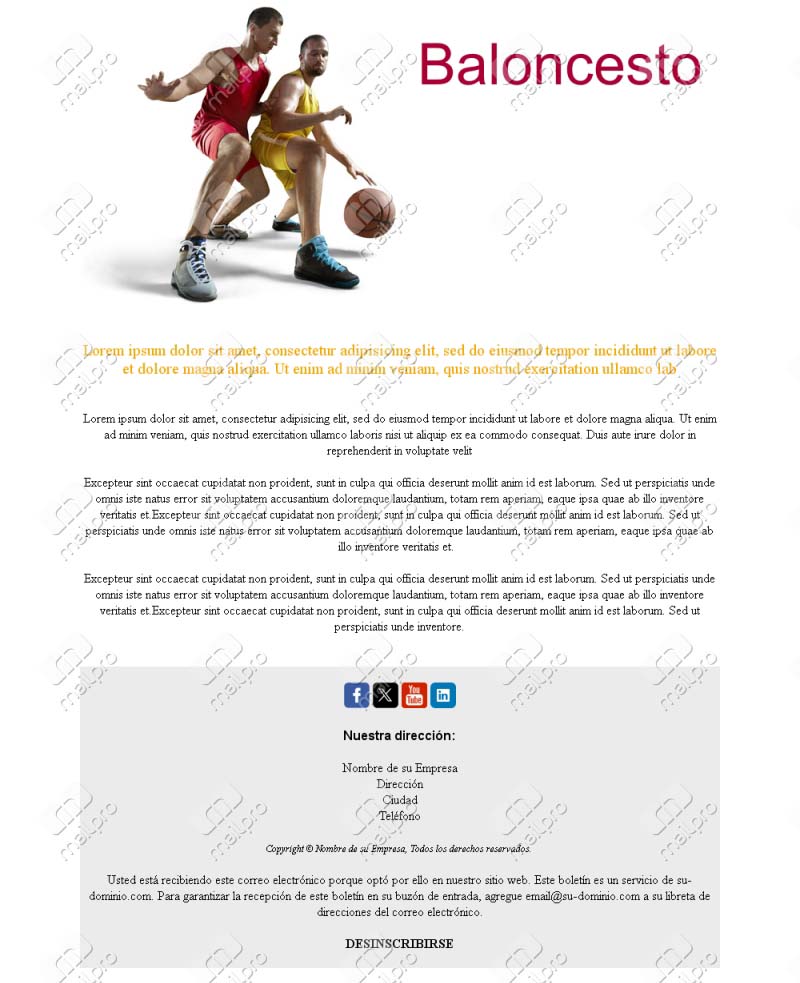Basketball Club Email
