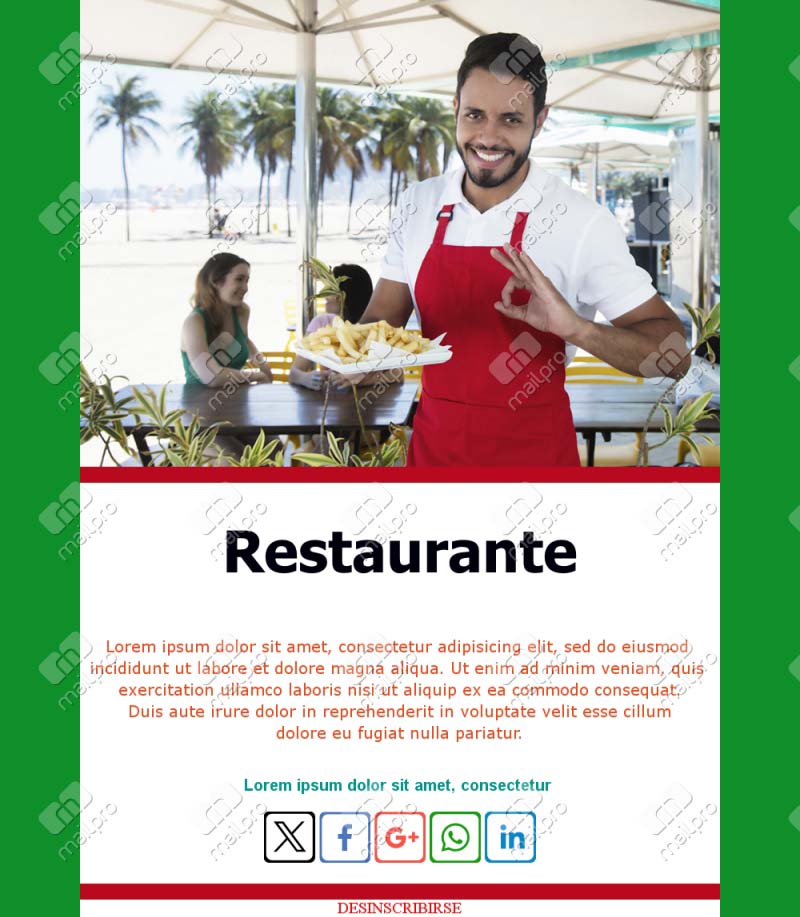 Eventos Restaurante Emails