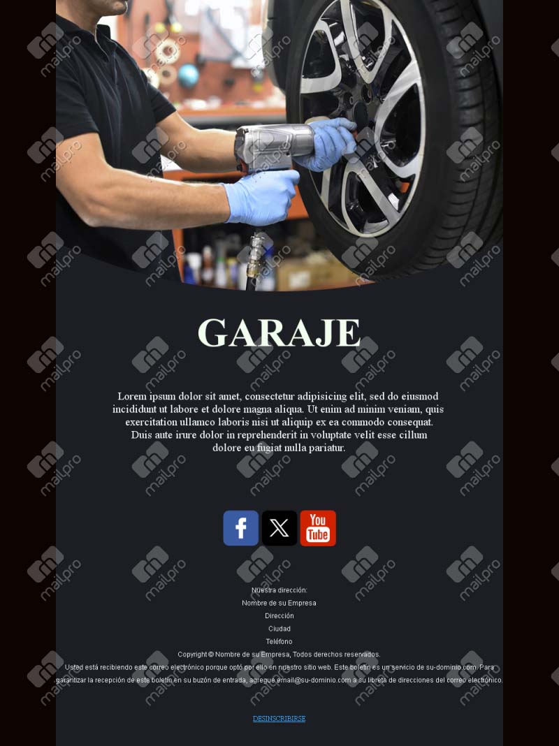 Auto Service Business Email