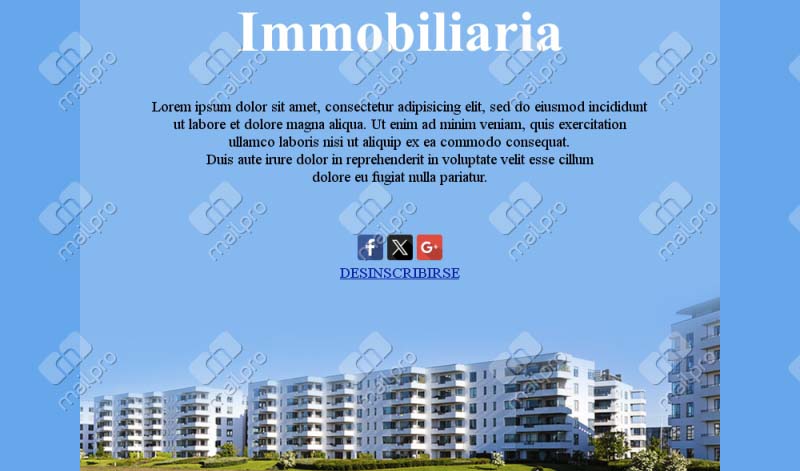 Plantilla Inmobiliaria 